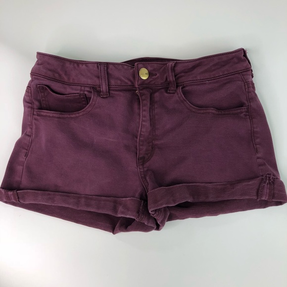 American Eagle Outfitters Pants - American Eagle Shorts Shortie 10 Red cutoffs jean